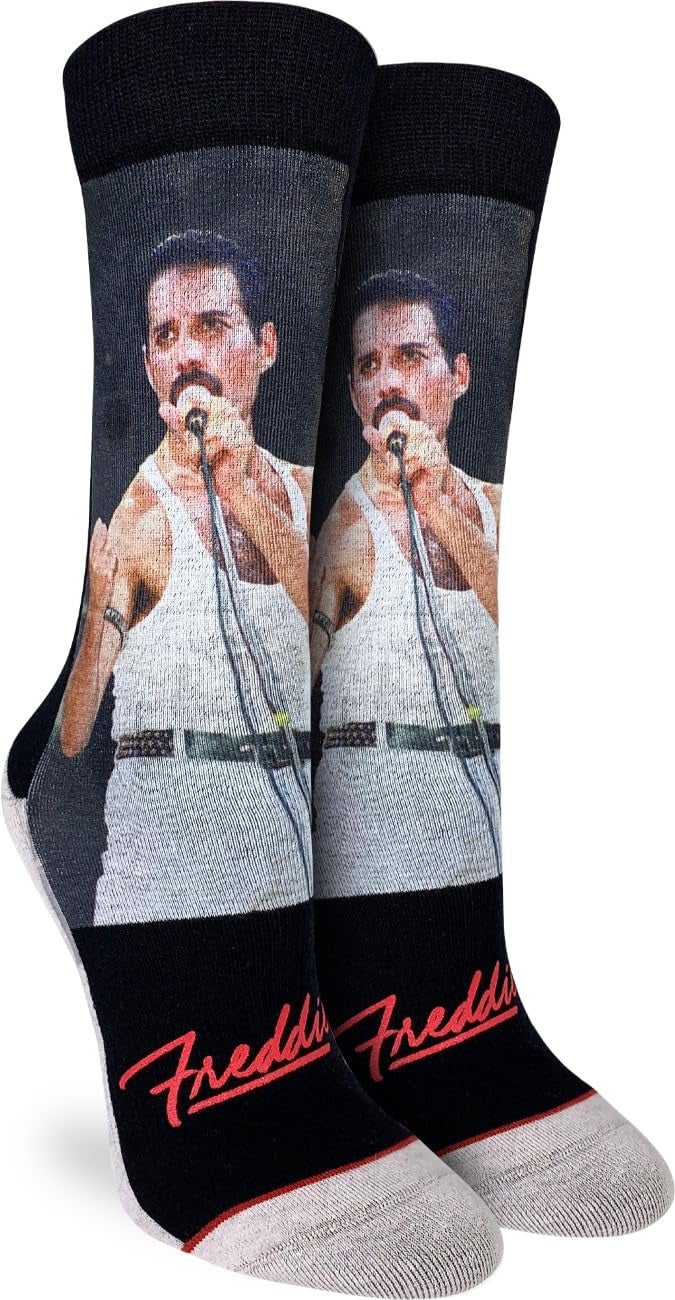 Good Luck Sock Women's Freddie, At Live Aid Socks, Adult, Shoe Size 5-9 - Image 1